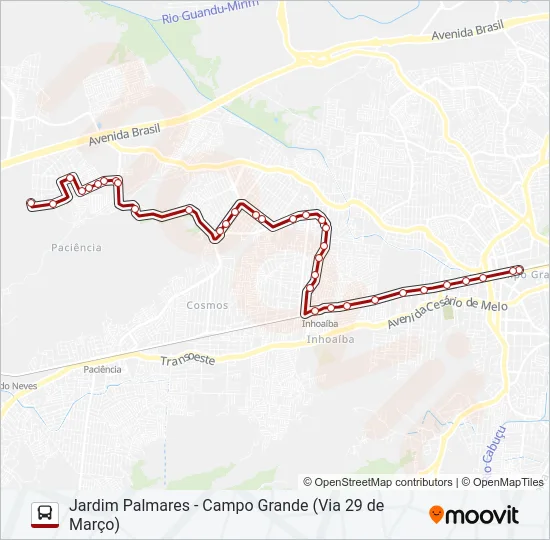 893 Bus Line Map