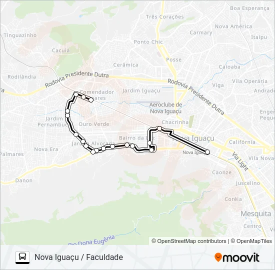 2012 Bus Line Map