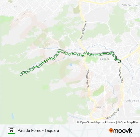865 Bus Line Map