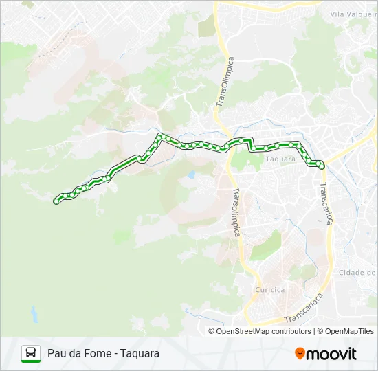 865 Bus Line Map