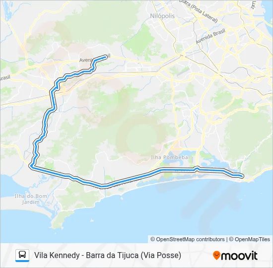 2803 Bus Line Map