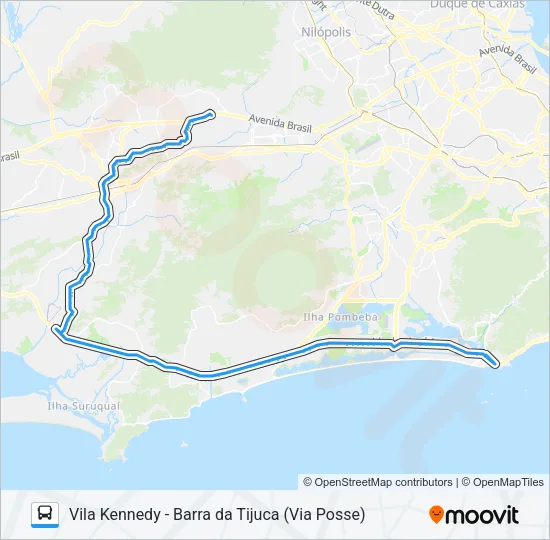 2803 Bus Line Map
