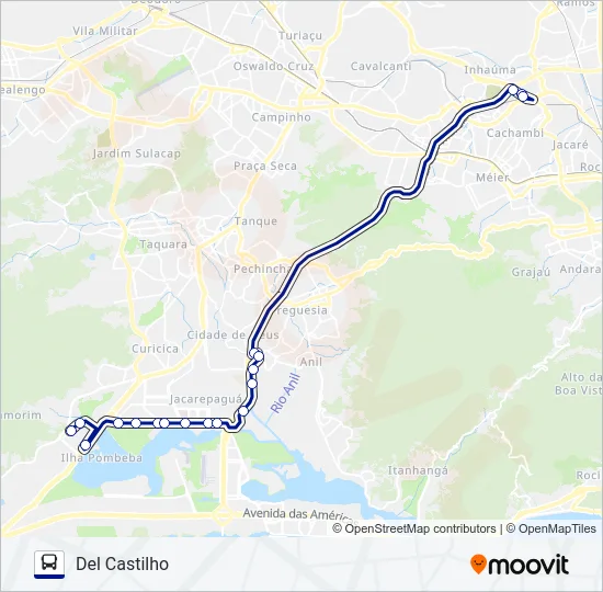 2613 Bus Line Map