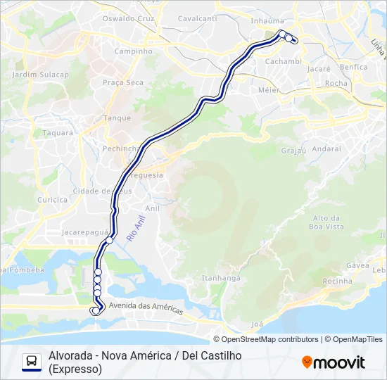 2614 Bus Line Map