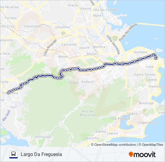 Mapa de 2114 de autobús