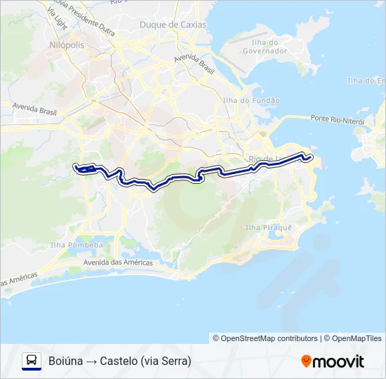 2112 Bus Line Map