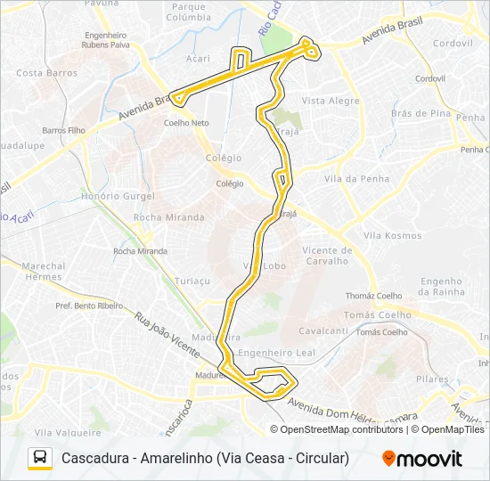 709 Bus Line Map
