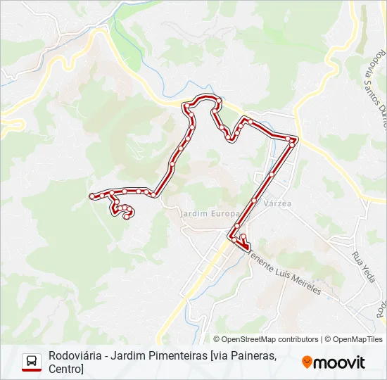 10B Bus Line Map