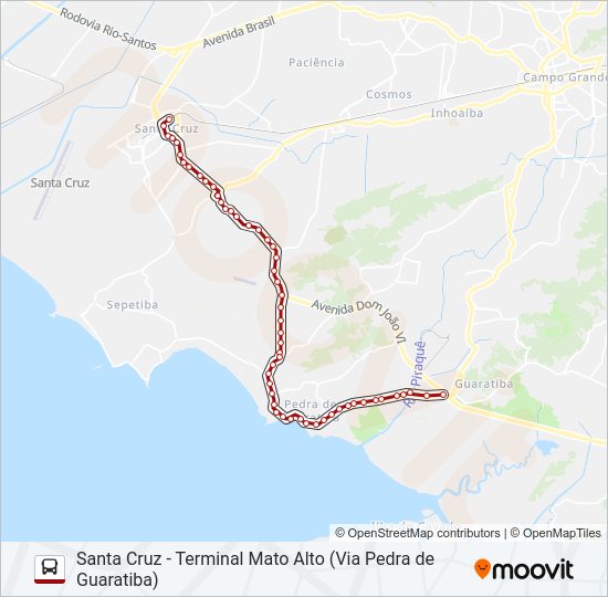 Rota da linha 885 horários paradas e mapas Mato Alto Atualizado 