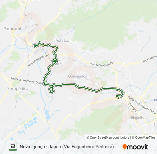 180 Bus Line Map