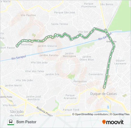 501 Bus Line Map