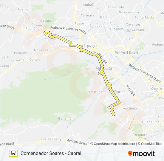 428 Bus Line Map