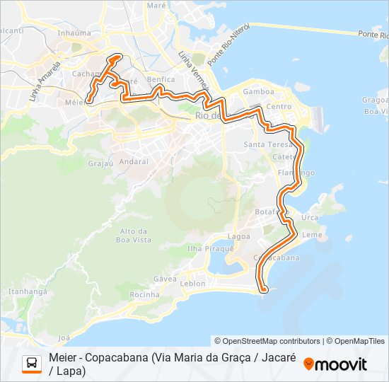Mapa da linha 474SN de ônibus
