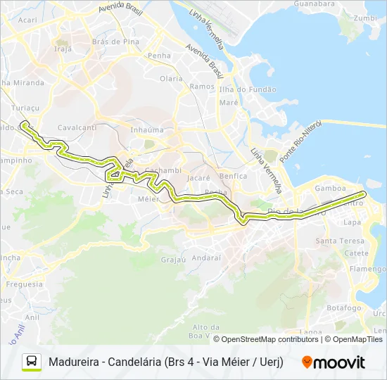 254 Bus Line Map