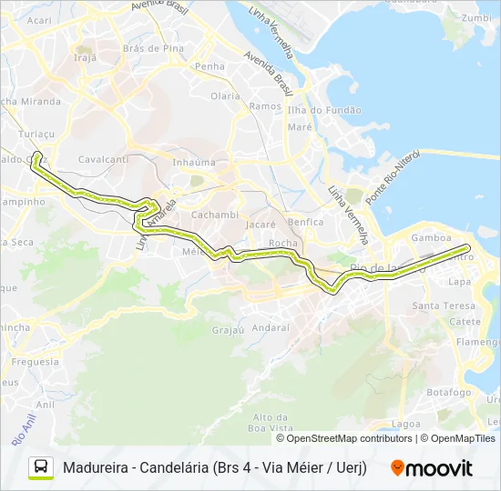 254 Bus Line Map