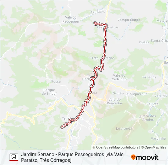 25F Bus Line Map