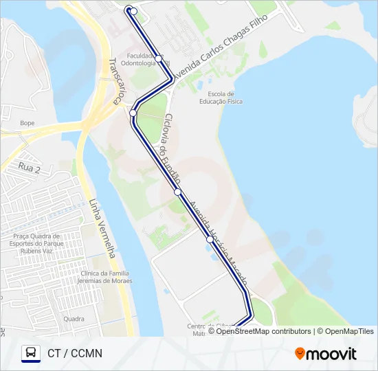 5 Bus Line Map