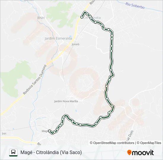 1043 Bus Line Map