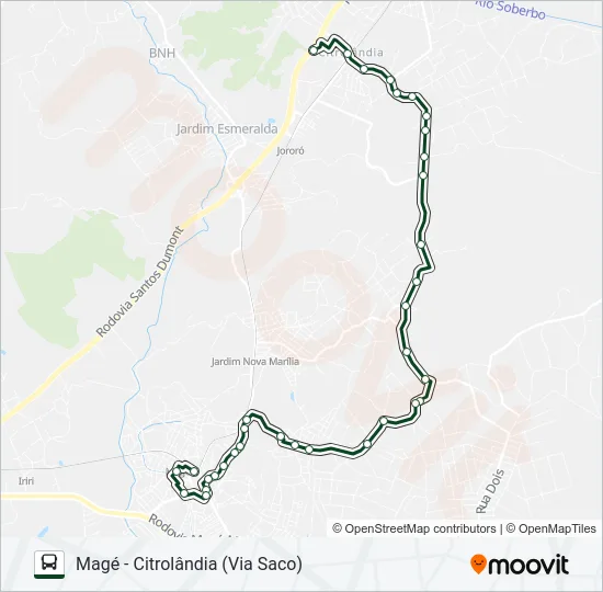 1043 Bus Line Map
