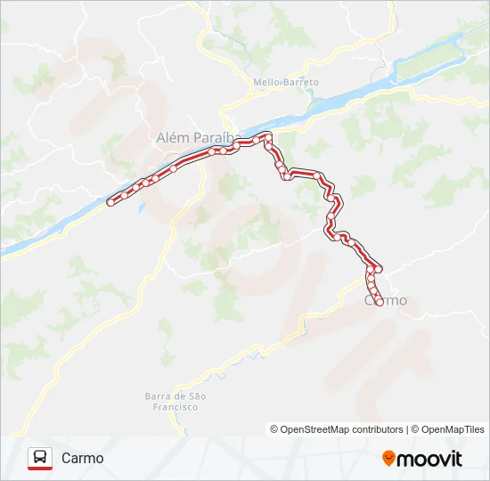 SP73 Bus Line Map