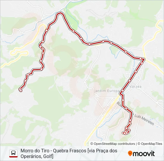 08A Bus Line Map