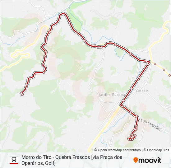 08A Bus Line Map