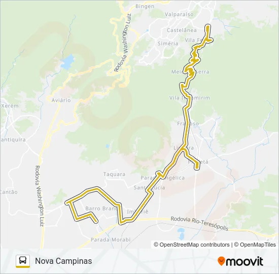 413 Bus Line Map