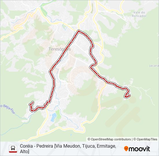 56D bus Line Map