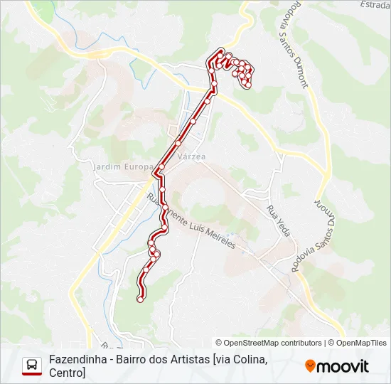 51B Bus Line Map