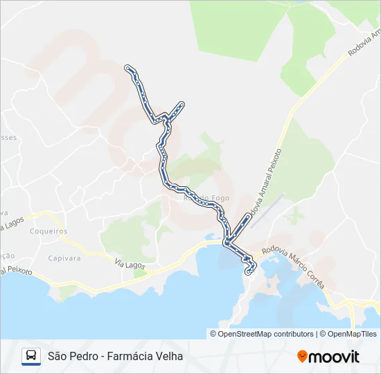 516 Bus Line Map