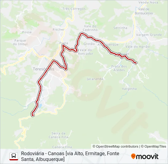 30B Bus Line Map