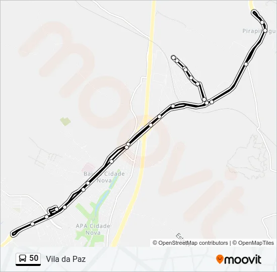 50 Bus Line Map