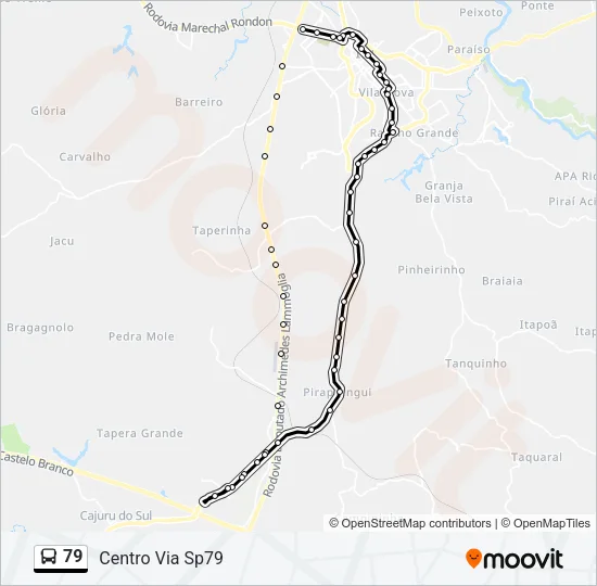 79 Bus Line Map