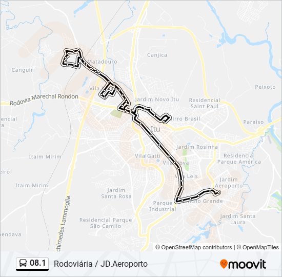 Mapa de 08.1 de autobús