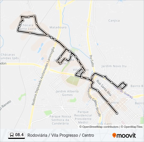 Mapa de 08.4 de autobús