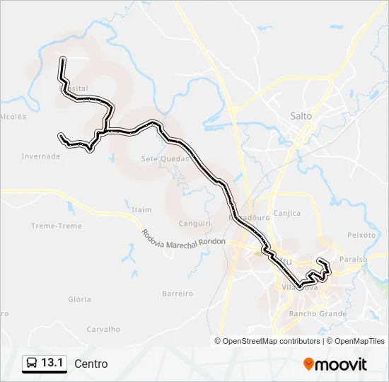 13.1 Bus Line Map