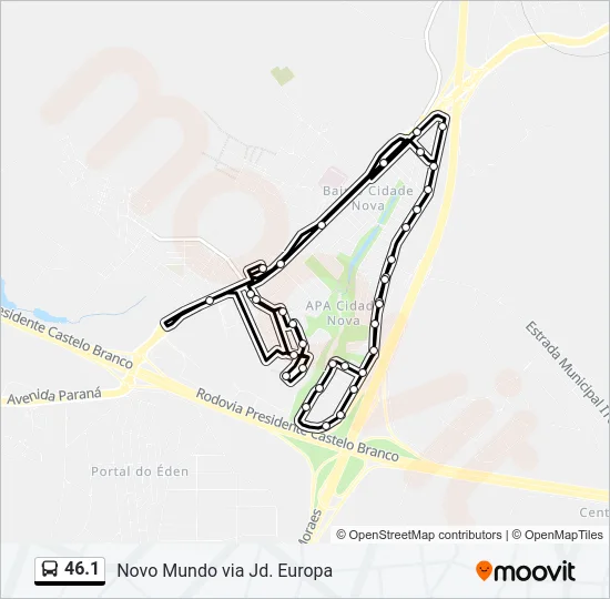 46.1 Bus Line Map