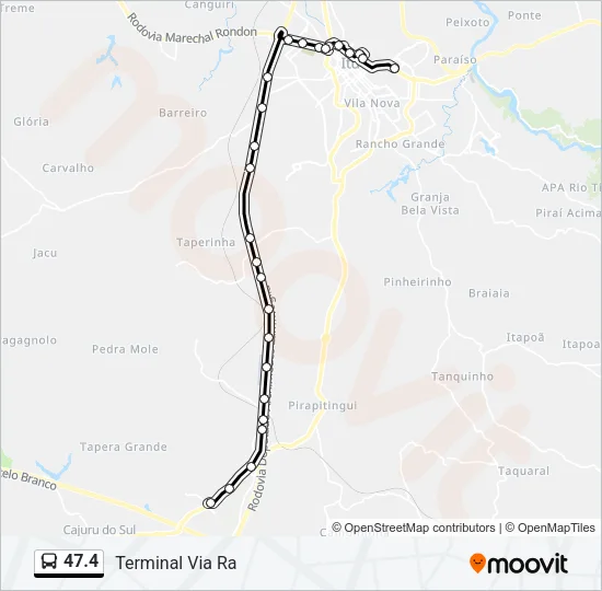 47.4 Bus Line Map