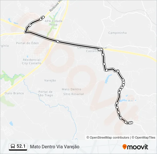 52.1 Bus Line Map