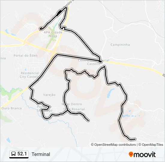 52.1 Bus Line Map
