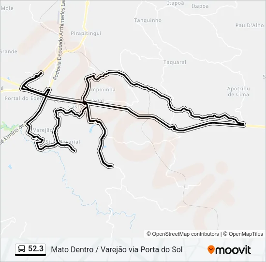 52.3 Bus Line Map