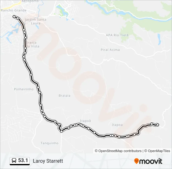 53.1 Bus Line Map