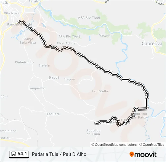 54.1 Bus Line Map