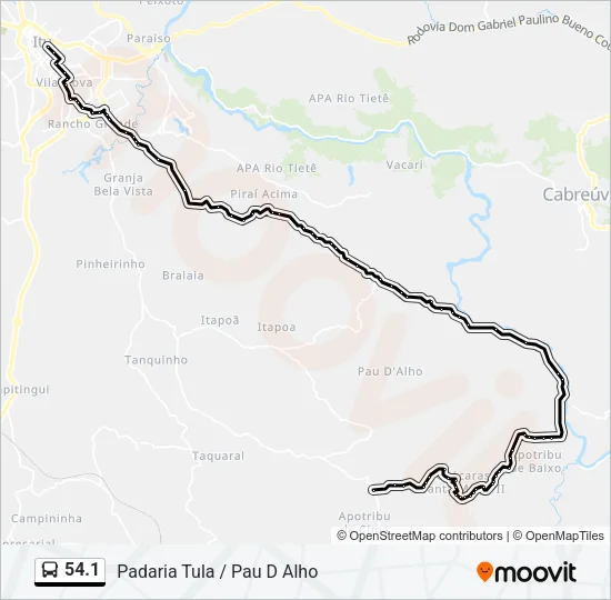 54.1 Bus Line Map