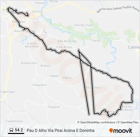 54.2 Bus Line Map