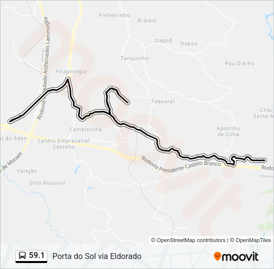 59.1 Bus Line Map