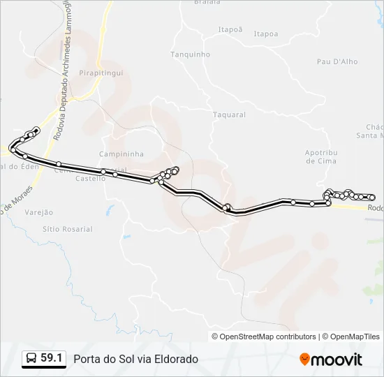 59.1 Bus Line Map