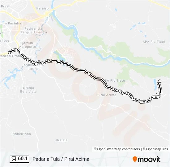 60.1 Bus Line Map