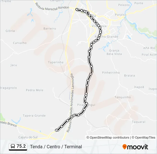 75.2 Bus Line Map