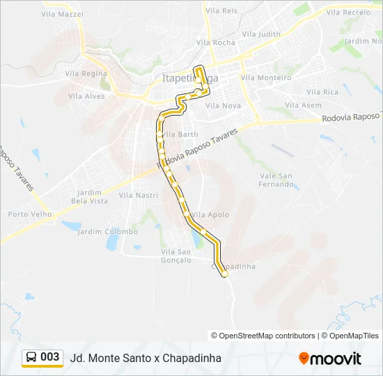 003 Bus Line Map